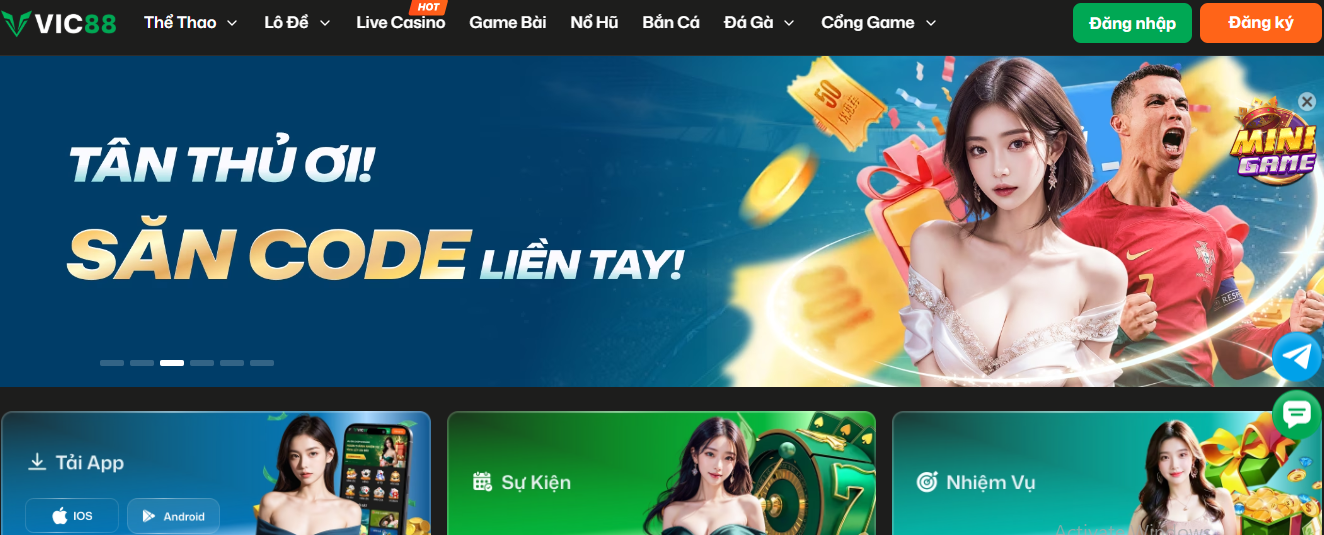 Vic88 nhà cái uy tín hàng đầu Châu Á